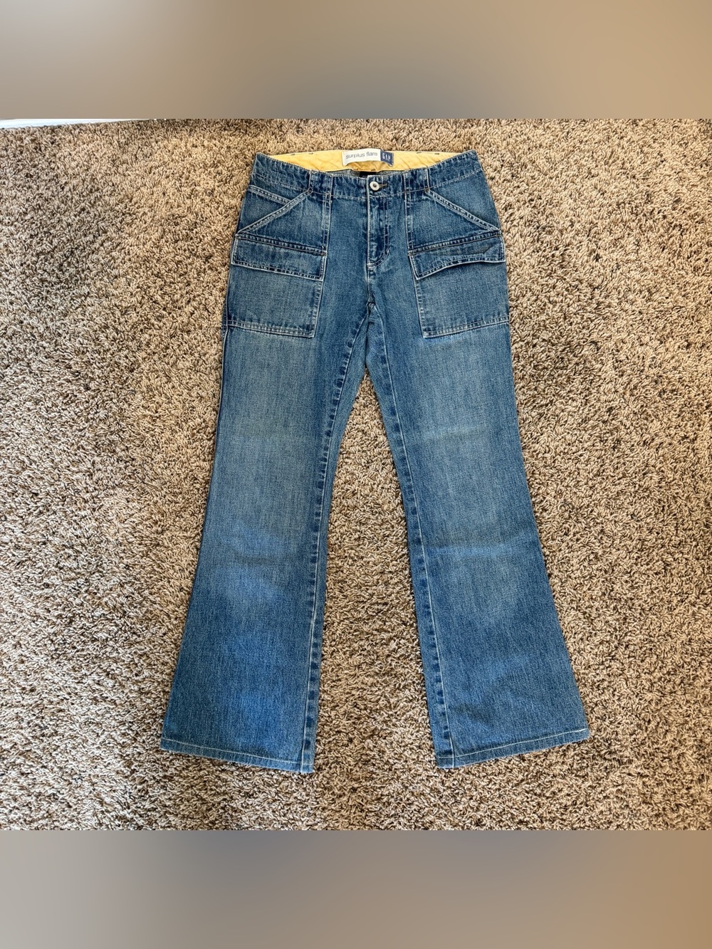 Vintage Gap Flare Cargo Jeans
